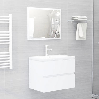 Picture of 23" Bathroom Furniture Set with Mirror - White