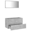 Picture of 31" Bathroom Furniture Set with Mirror - Concrete Gray