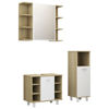 Picture of 31" Bathroom Furniture Set - 3 pc White and Sonoma Oak