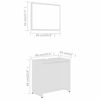 Picture of 23" Bathroom Furniture Set with Mirror - White