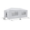 Picture of Outdoor 10' x 20' Tent with 6 Walls - White