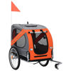 Picture of Pet Bike Trailer Orange and Gray