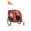 Picture of Pet Bike Trailer Red and Black