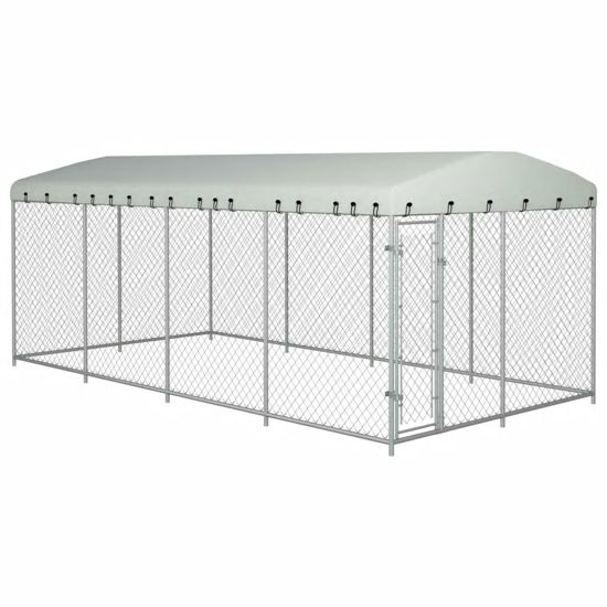 Picture of Outdoor Dog Kennel with Roof - 25'