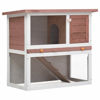 Picture of Outdoor Rabbit Hutch - Brown Wood