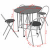 Picture of Home Folding Dining Set - Black