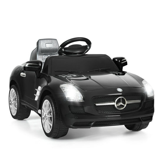 Picture of Kids Ride On Mercedes Benz SLS Car - Black