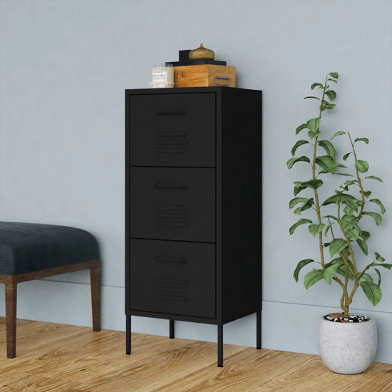 Picture of Steel Storage Cabinet 16" - Black