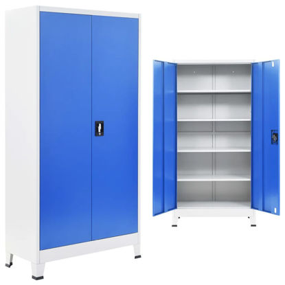 Picture of Office Storage Cabinet 35" - Blue