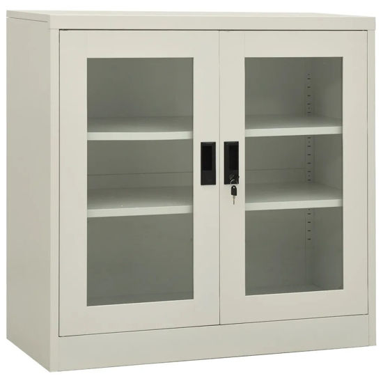 Picture of Steel Office Display Cabinet 35" - L Gray