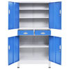 Picture of Steel Office Filing Cabinet 35" - Blue