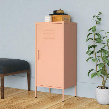 Picture of Steel Office Storage Cabinet 16" - Pink
