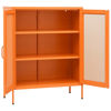 Picture of Steel Storage Cabinet with Display 31" - Orange