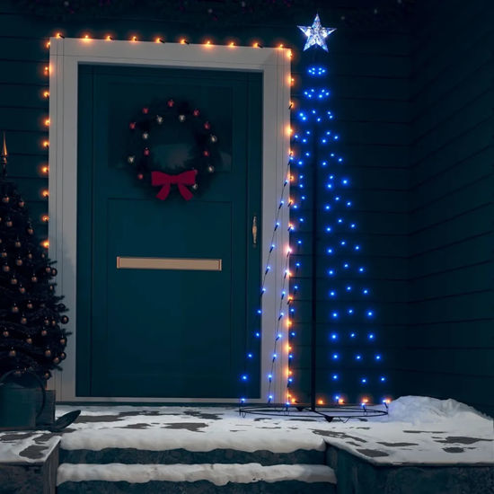 Picture of 6' Christmas Tree Cone with LED - Blue