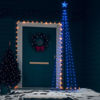 Picture of 8' Christmas Tree Cone with LED - Blue