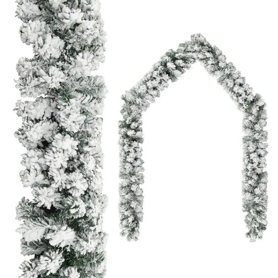 Picture of 65' Christmas Garland with Snow