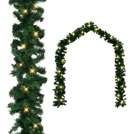 Picture of 16' Christmas Garland with LED - Green