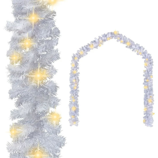 Picture of 65' Christmas Garland with LED - White