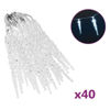 Picture of Christmas Acrylic Icicle Lights with Remote Control - C White
