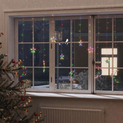 Picture of Christmas Window Decor with LED and Remote Control - Multi-Color