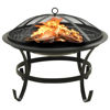 Picture of Outdoor 22" Steel Fire Pit and BBQ