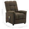 Picture of Living Room Fabric Electric Recliner Massager Chair - Brown
