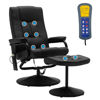 Picture of Living Room Massage Chair with Footrest - Black