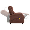 Picture of Fabric Massage Recliner Chair - Brown