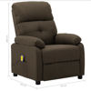 Picture of Fabric Massage Recliner Chair - Brown