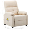 Picture of Fabric Massage Recliner Chair - Cream