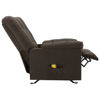 Picture of Fabric Massage Fabric Reclining Chair - D Brown