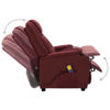 Picture of Living Room Recliner Massage Chair - W Red