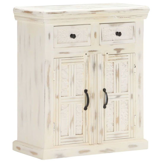 Picture of Wooden Sideboard Cabinet 25" SMW - White