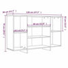 Picture of Wooden Storage Cabinet with Shelves 47" EW - White