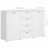 Picture of Wooden Storage Cabinet with Drawers 47" EW - White