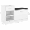 Picture of 37" Shoe Bench with Storage EW - White