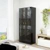 Picture of 31" High Gloss Wooden Shoe Cabinet EW - Black