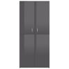 Picture of 31" High Gloss Wooden Shoe Cabinet EW - Gray