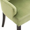 Picture of Velvet Dining Chairs with Armrests - 1 pc L Green