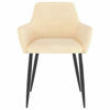 Picture of Dining Velvet Chairs with Armrest - 2 pc Cream