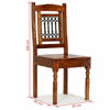 Picture of Wooden Dining Chairs - 2 pc Brown