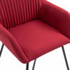 Picture of Dining Fabric Armchairs - 2 pc W Red