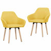 Picture of Fabric Dining Chairs - 2 pc Yellow