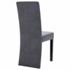 Picture of Suede Dining Chairs - 4 pc Gray