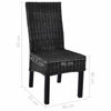 Picture of Dining Rattan Wooden Chairs MW - 6 pc Black