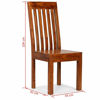 Picture of Wooden Dining Chairs - 6 pc Brown