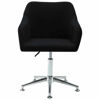 Picture of Dining Fabric Chairs with Armrest - 2 pc Black