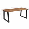 Picture of Wooden Dining Table 71" SAW