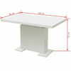 Picture of High Gloss Dining Table 47" - White