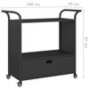 Picture of Mobil Rattan Cart with Drawer 39" - Black